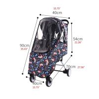 Infants Cartoon Weathershield Popular For Swivel Wheel Stroller Universal Size Baby Rain Cover Wind Breathable Shields