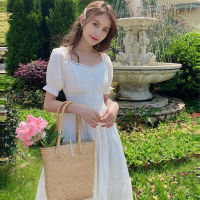 (COD) 2021 summer new style literary waist slimming dress