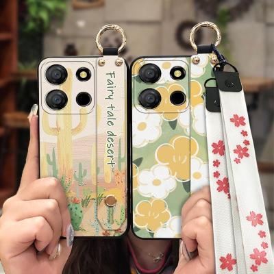 Silicone Dirt-resistant Phone Case For Itel A60 Soft Case Durable Fashion Design Anti-dust New Arrival Lanyard cartoon