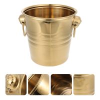 Bucket Icechampagne Chiller Cooler Buckets Metal Beverage Tub Party Beer Bar Insulated Cocktail Stainless Steellargedrink Bottle