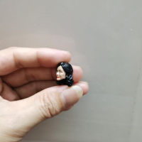 Painted 118 Scale Asian Beauty Star Yang Mi Mini Head Sculpt Fit 3.75" Figure