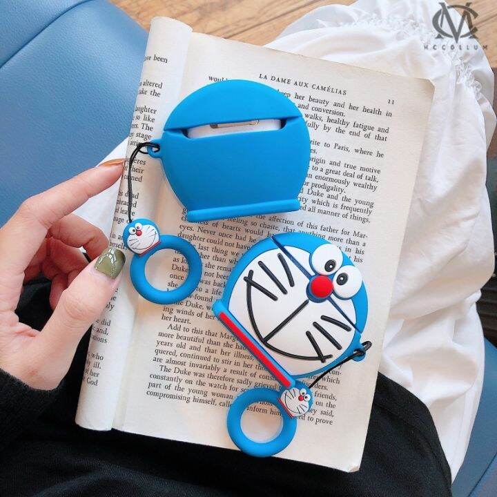 เคสซิลิโคน-แบบนิ่ม-ลายการ์ตูนโดเรม่อน-กันกระแทก-สําหรับ-airpods-1-2-3-gen