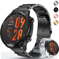 สายนาฬิกาข้อมือ22มม. สำหรับ Ticwatch Pro 3อัลตร้าสมาร์ทวอทช์วงเหล็กสแตนเลสสำหรับ Ticwatch Pro 3สายรัดข้อมือโลหะ