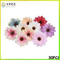 VHGG 30PCS DIY Scrapbook Ornament Home Decoration Silk Gerbera Garland Artificial Flowers Heads Wreath Accessories