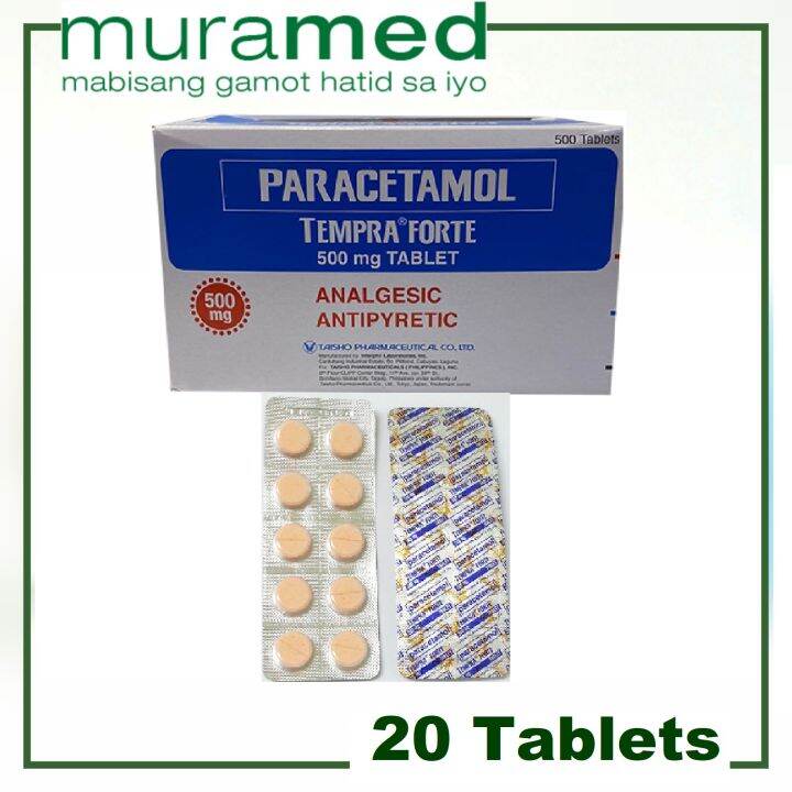 Tempra Forte Paracetamol 500 mg Tablet 20's Lazada PH