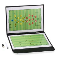 Foldable Football Soccer Magnetic Tactic Board Strategy Board with Marker Pieces 2-in-1 Pen Soccer Accessories Tactic Tool