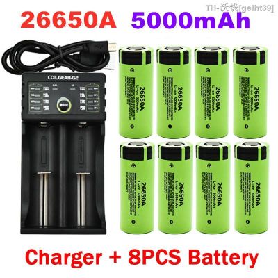 100  New Original high quality 26650 battery 5000mAh 3.7V 50A lithium ion rechargeable battery for 26650A LED flashlight charger  New Brand  gelht39