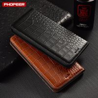 ☂✳✉ Crocodile Genuine Leather Flip Case For Samsung Galaxy A10 A20 A30 A40 A50 A60 A70 A80 A90 A10S A20S A30S A40S A50S A70S Cover