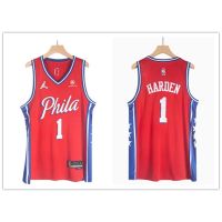 【4 Styles】2022 NBA Jersey Philadelphia 76Ers 1# HARDEN Red Basketball Jersey Sports Jersey