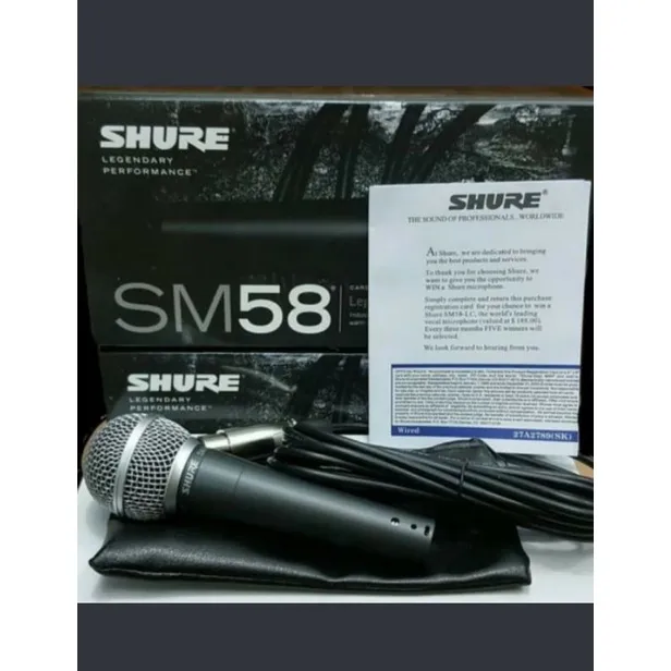 Mic SHURE SM58 / SM 58 MICROPHONE Cable Lazada