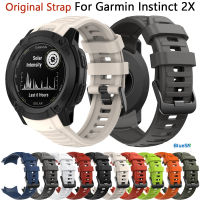 BLUESN Silicone อย่างเป็นทางการสำหรับ Garmin Instinct 2X สมาร์ทวอท์ชเดิมสำหรับ Instinct สายรัดข้อมือ2X Instinct สายทดแทน QuickFit