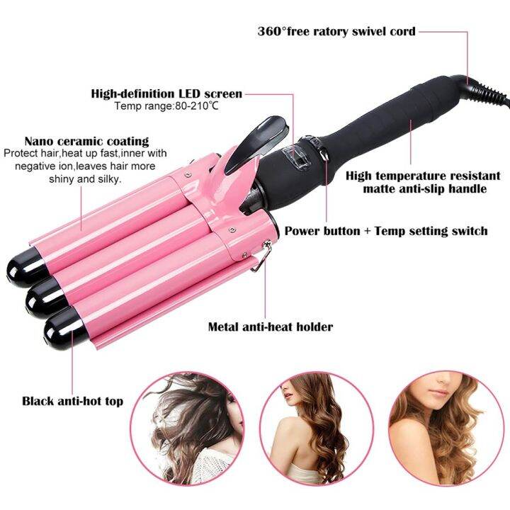 hair-curler-triple-curling-iron-hair-tools-ceramic-hair-crimper-curling-wand-professional-hair-waver-curlers-hair-for-woman