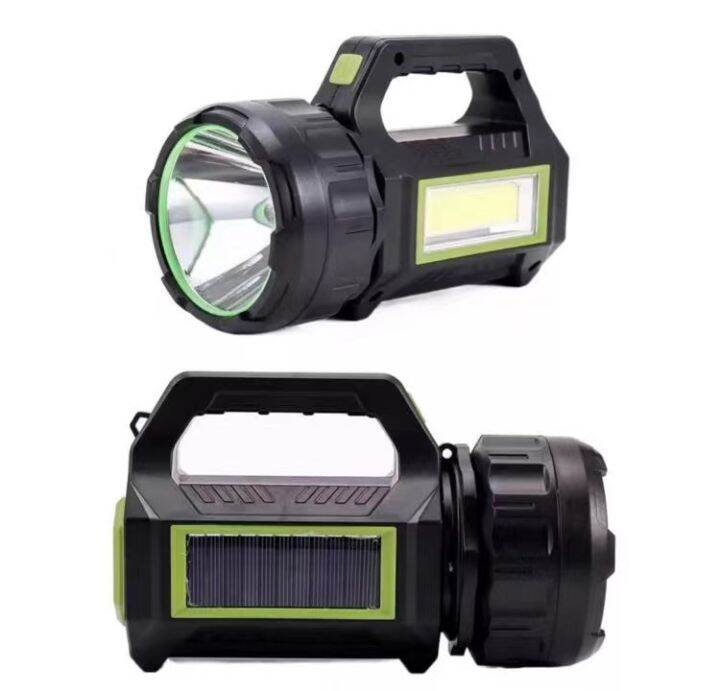 HEL-T95 Strong Solar Rechargeable Flashlight 30W Long-Range Ultra ...