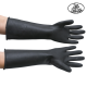 ถุงมือยางอุตสาหกรรมสีดำ 9.5x162 ตรา 3  ห่าน ( 3 Gooes branded rubber gloves) ผลิตจากยางธรรมชาติ 100%  (2 คู่)