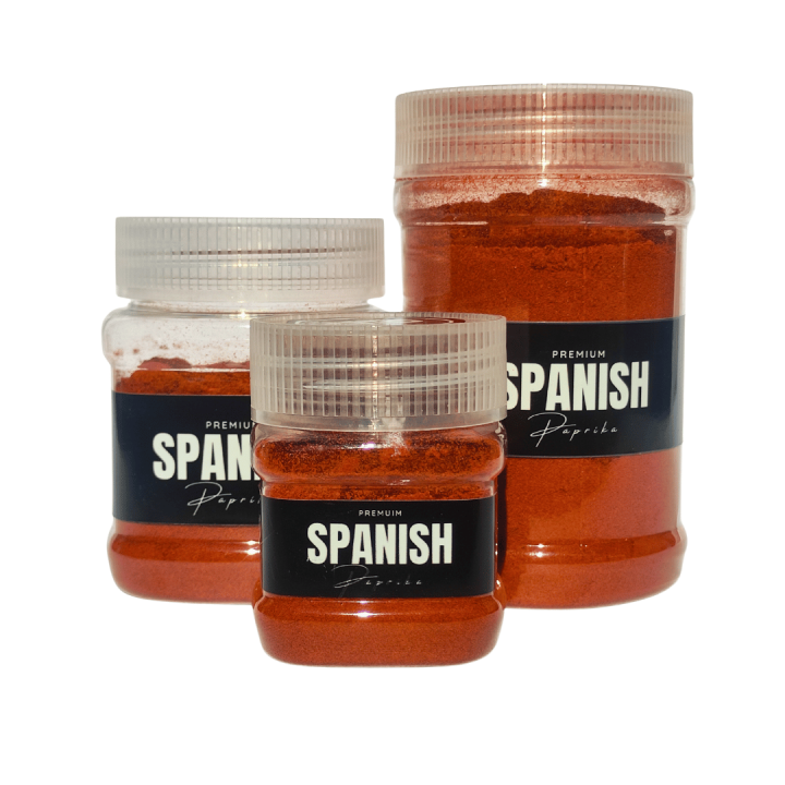 Spanish Paprika Powder Herbs and Spices in a Plastic Bottle Cash On