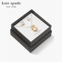 KATE SPADE NEW YORK PAVE PRESENT MINI PENDANT AND STUDS SET - BOXED KA714 เซ็ตสร้อยคอและต่างหู