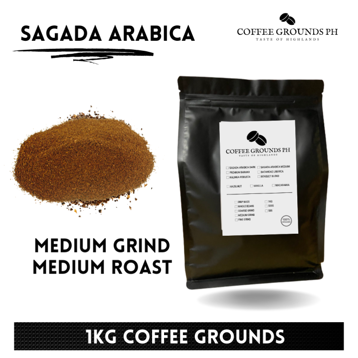 Sagada Arabica Medium Roast Medium Ground Coffee 1kg by Coffee Grounds