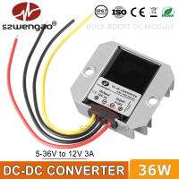 Szwengao ตัวแปลง3A DC 5-36V ถึง12 V,ตัวแปลงเร็กกูเลเตอร์รถยนต์ไฟฟ้า12โวลต์พร้อม CE Rohs