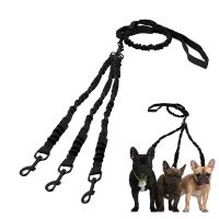 New Multi Dogs Coupler Leash Elastic and scalable  1 leash for 2 or 3 or 4 Dogs Round Traction Rope Dog Supplies Cable Management