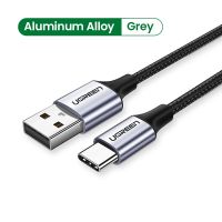 USB USB ชนิด C Ugreast 3A ชนิด C สายเคเบิลสำหรับ Xiaomi Poco X3 Pro Samsung S21 S20ชาร์จเร็ว3/0 USB C สายชาร์จที่ชาร์จแบตเตอรี่โทรศัพท์ข้อมูลได้อย่างรวดเร็ว