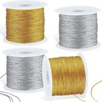 【YD】 20Meter/Roll Metallic Elastic Cords Stretch Cord Tinsel Rope for Jewelry Making Wrapping