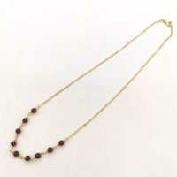 Dainty AAAA Garnet Boho Necklace Beaded Natural Gemstones 14K Gold Filled Neck Chains Pendants Delicate Choker Collier Femmes