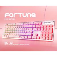 ขายถูก NUBWO NK-032 PINK EDITION FORTUNE Keyboard - Blink BlackPink (ลด++) คีย์บอร์ด คีย์บอร์ดไร้สาย คีย์บอร์ดเกมมิ่ง อุปกรณ์คอม