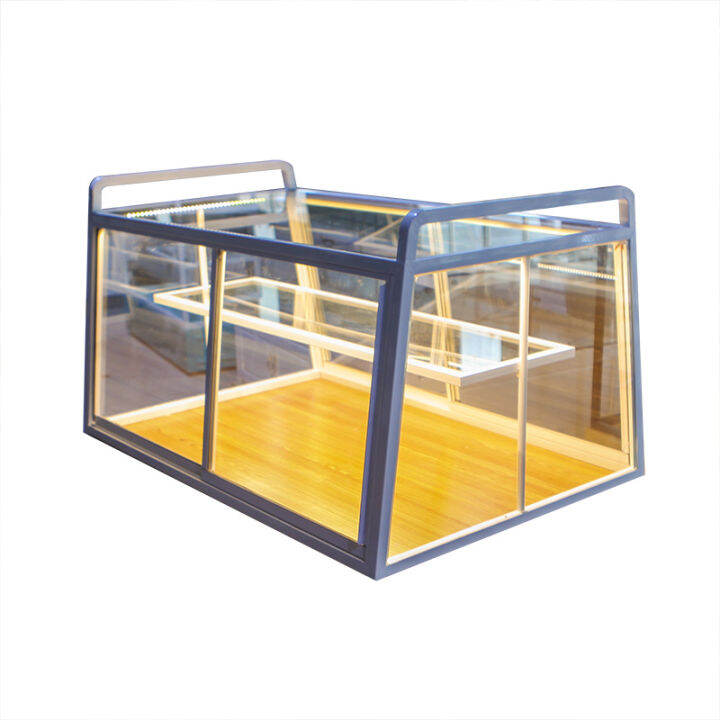 Bread rack, wrought iron bread bread display glass food display rack, cake