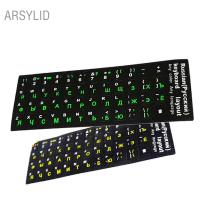 Standard Waterproof Russian Language Keyboard Stickers Layout with Button Letters Alphabet for Computer Keyboard Protective Film