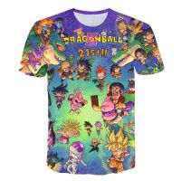 Dragon-Ball T เสื้อสำหรับชายพิมพ์เด็ก Harajuku 3D T เสื้อฤดูร้อนเด็กแขนสั้นหญิง Tshirt การ์ตูนเด็กเสื้อยืด