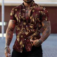 2023 Summer New Hawaiian Shirts For Men Top With Beach Tunic 3D Printing Mens Idols Clothes Ranfren Robe Streetwear Harajuku