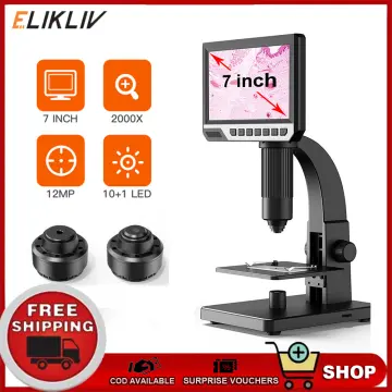 Elikliv EDM4 4.3 Coin Microscope, LCD Digital Microscope 1000x