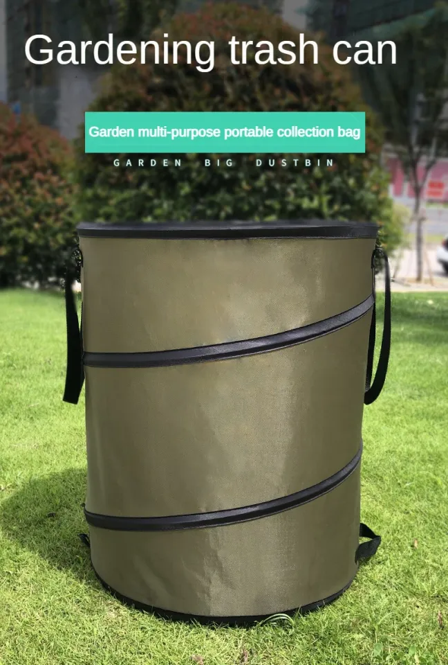 Garden Trash Can Folding Trash Can Garden Storage Fallen Capacity