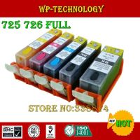 【Online】 zpeisa Full Ink Refill ชุดสำหรับ PGI725 CLI726สำหรับ IP4870 MG5170 MG5270 IX6560 MX886ฯลฯ5สี ARC Chips