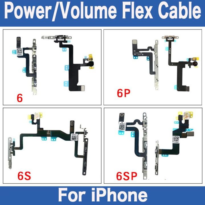 power-และ-volume-flex-สำหรับ-iphone-6-6p-6s-plus-ปุ่มปิดเสียงสวิตช์เงียบแผงสำหรับเปลี่ยนสายเคเบิลยืดหยุ่นกับ