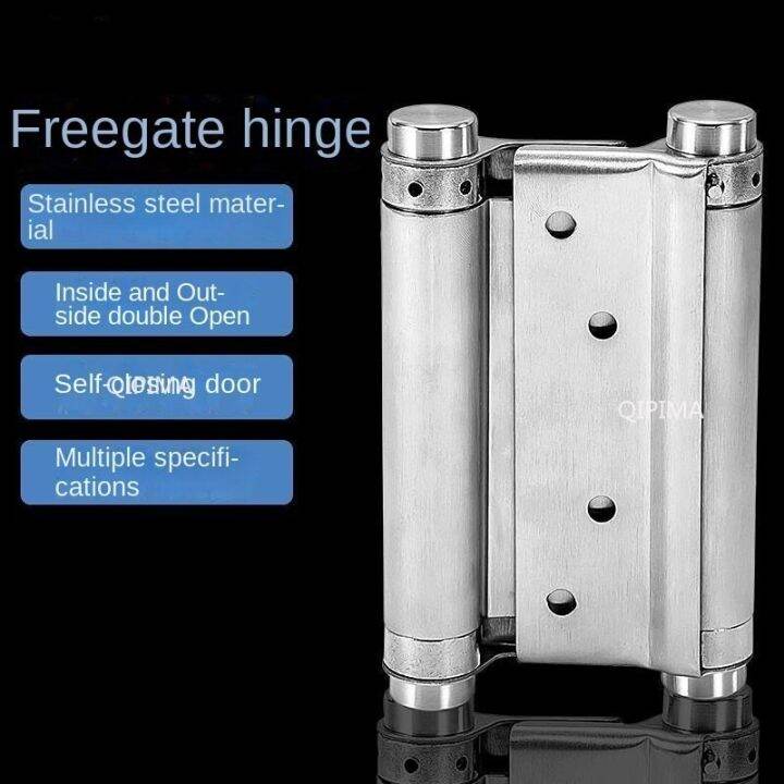 Door Self Closing Hinge Stainless Steel Double Open Spring Fence