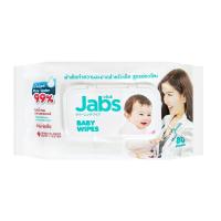 JABS ผ้าเช็ดทำความสะอาด JABS PURE WATER 80แผ่น BABY WIPES JABS PURE WATER 80EA ทิชชู่เปียก อุปกรณ์ทำความสะอาด ของใช้ภายในบ้าน