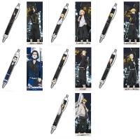 ปากกาลูกลื่น Anime Tokyo Revengers Sano Manjirou Hanagaki Takemichi Mitsuya Takashi Matsuno Chifuyu Ryuuguuji Ken Press Ball Pen Roller Ball Pen 0.7mm Ballpoint Pen for Students Stationery Office School Supplies gift