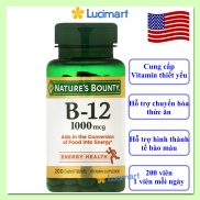 HCMViên uống Vitamin B-12 Nature s Bounty 1000mcg hũ 200 viên USA
