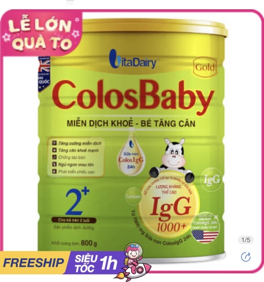 Sữa colosbaby gold 2+ 800g trên 2 tuổi - ảnh sản phẩm 1