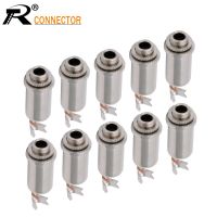 10pcs Metal 3.5 MINI Jack 3 Pole Earphone 3.5mm 1/8 Stereo Chassis Socket Jack Female Panel Mount Solder Connector