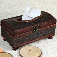 Hot 21x12x11CM Elegant Crafted Wooden Antique Handmade Old Removable Tissue Box Antique Tissue Box Fast Shipping Tissue Holders