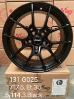 ล้อแม็กใหม่ - G025 - งาน YUSTA  ขอบ 17 x 7.5 x 5รู114 ET35/35 - สีMatte Black - ส่งฟรี Kerry Express - รบกวนสอบถามทางแชท ก่อนคลิกสั่งซื้อ