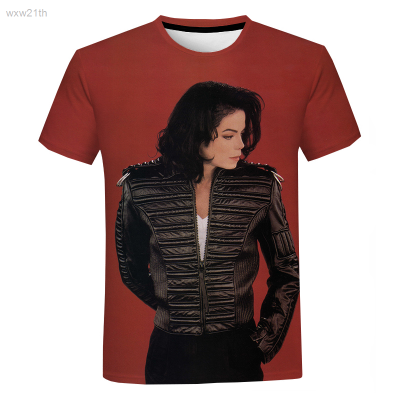 2023 Michael Jackson Printed Short Sleeved T-shirt, Summer Men, Oversized T-shirt, Fashionable Street Clothes, Popular Mens Clothes Unisex