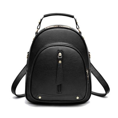 Backpack female 2021 new hand fashion and personality of the bill of lading shoulder bag large capacity backpack travel boom litchi grain