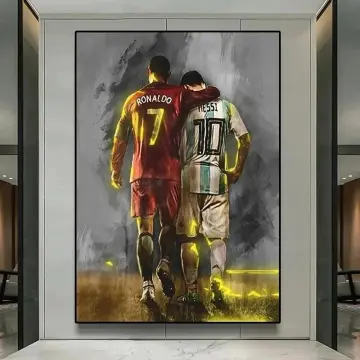 Cristiano Ronaldo Lionel Messi Neymar Jr Wallpapers Football Comprehensive  Poster Famous Sports Star Poster Poster Canvas Wall Art Print Decorative