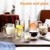 ทนความร้อนแก้วคู่แก้วใส Ware ด้านล่างแก้วเบียร์ถ้วยกาแฟ Vaso ถ้วย drinkware tazas esppresso แว่นตา