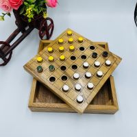 Checkers Colored, Wood Puzzle, Wooden(XL) เกมหมากฮอส(ขนาดจัมโบ้) เกมหมากข้าม เกมหมากฮอสกระดาน เกมไม้หมากฮอส, หมากฮอส, กระดานหมากฮอส