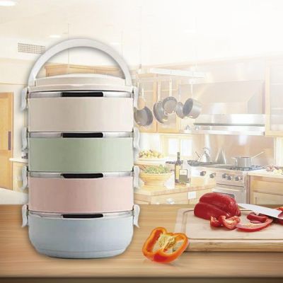 ❣✜■ Compact Size Home Office Lunch Box Thermal Food Container Bento Box Thermos Stainless Steel Lunch Box For Kids Portable Picnic