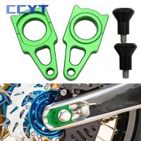 Motorcycle CNC Rear Chain Adjuster Axle Block For Kawasaki KX125 KX250 2003-2008 KX250F KX450F 2004-2016 KLX450R 2008-2014 2015